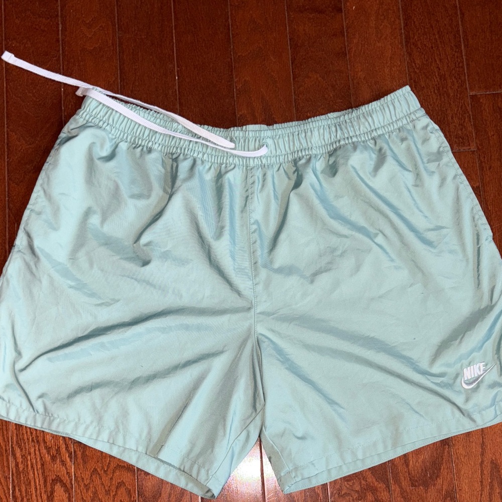 Nike Men's Mint Green Athletic Shorts